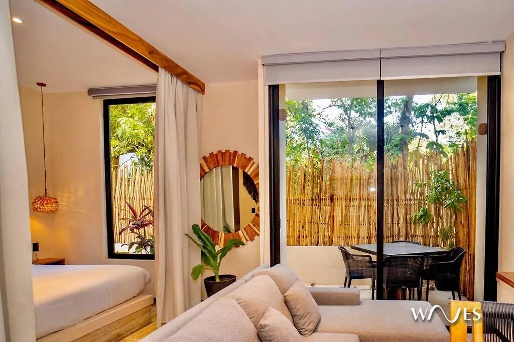 Natural Lighted Boho Chic Studio With Private Pool By Waves トゥルム